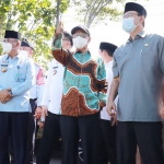 Menko Polhukam RI Prof. Mahfud MD saat meninjau lokasi pembangunan Lapas Terintagrasi di Kota Pasuruan didampingi Wali Kota Gus Ipul dan Wakil Wali Kota Mas Adi.