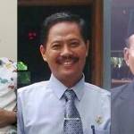 Kadishub Andhy Hendro Wijaya, Kepala BKD M. Nadlif, dan Kepala Dispendik Mahin. foto: syuhud/ BANGSAONLINE