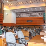 Suasana sidang paripurna P-APBD 2017.