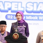 Wali Kota Kediri saat memberi sambutan. Foto: Ist
