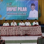 Anggota Komisi V DPR RI dari Fraksi PKB, Syafiuddin, saat menggelar sosialisasi 4 pilar.
