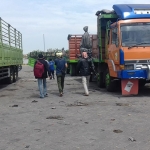 Area tempat parkir kendaraan truk di Terminal Kargo Mayangan, Kota Probolinggo. (foto: ist).