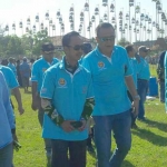 Bupati Pamekasan Achmad Syafii saat menghadiri Lomba Perkutut Asean Cup 2017 .