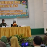 Suasana peringatan 1 Muharam 1444 H di Makorem 084/BJ.