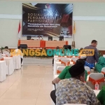 Sosialisasi Pengawasan Partisipatif Terwujudnya Pemilu 2024 yang demokratis dan bermanfaat di Kota Probolinggo. Foto: SUGIANTO/BANGSAONLINE