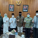 Jajaran Pengurus Pusat IPHI saat bersilaturahmi ke kantor Menteri Agama Yaqut Cholil Qoumas, Rabu (16/6/2021).