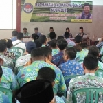 Suasana Musdalub PPDI Tuban di aula Wisata Kambang Putih, Minggu (1/3).