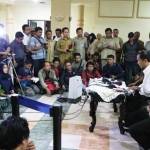 Komnas HAM bersama Bupati, Kapolres, Ketua DPRD Lumajang saat  press rilis di Pemkab setempat. foto: imron/BANGSAONLINE