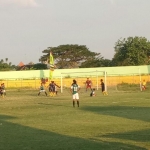 Laga semifinal Porprov VI Jatim antara Kabupaten Tuban Vs Kota Malang di Stadion Lokajaya, Kabupaten Tuban, Kamis (11/7).