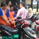 Pelaku diamankan di Mapolres Jombang.