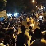 Tangkapan layar video viral aksi balap lari yang dilakukan sekelompok remaja di Tanjung Bumi Bangkalan