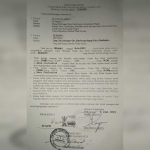 Fotokopi surat tukar menukar TKD Candiwates yang beredar di masyarakat.