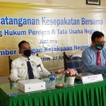 Acara Penandatanganan MoU yang diselenggarakan di Aula Kejaksaan Negeri Jember, Senin (22/6/2020).