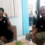 Kadishub Hafi Lutfi (kiri) dan Agus, Kabid Terminal dan Perparkiran.