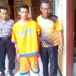 Pelaku diamankan di Polsek Tulangan.