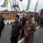 Jembatan Rejoto, pioner pembukaan Jalinbar oleh Wali Kota Masud Yunus. foto: YUDI EP/ BANGSAONLINE