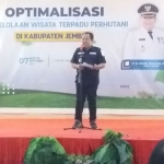 Bupati Jember Hendy Siswanto memberikan sambutan saat membuka FGD.