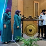 Abdul Halim Iskandar, Ketua DPW PKB Jawa Timur saat membuka Musyawarah Wilayah Perempuan Bangsa Jatim di Hotel Mercure, Surabaya. foto: istimewa