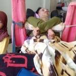 Humaida hanya bisa terbaring dalam perawatan di RSUD Panglima Sebaya Tanah Grogot, Kabupaten Paser, Kalimantan Timur.