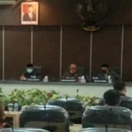 Rapat paripurna di Gedung DPRD Kabupaten Pamekasan.