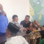 H. Sholahudin saat sambutan di hadapan para relawan.