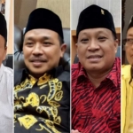 Dari kiri, Asluchul Alif, Much Abdul Qodir, Mujid Riduan, dan Ahmad Nurhamim.