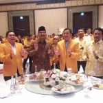 Kodrat Sunyoto (paling kanan) terpilih sebagai Ketua DPD MKGR Jawa Timur dalam Musda VIII yang berlangsung di hotel Shangrilla, 28-29 Januari 2017.