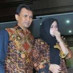 Gatot P Nugroho dan istri Evy Susanti usai menjalani Sidang Vonis di Pengadilan Tipikor Jakarta, Senin (14/3). foto: liputan6