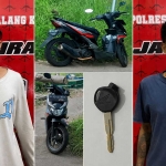 Pelaku curas atau pencurian dengan kekerasan yang diamankan petugas dari Satreskrim Polresta Malang Kota.