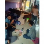 Tangkapan layar video pesta miras di Kabupaten Pasuruan.