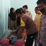 Jenazah korban saat di rumah duka.