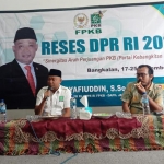 Anggota Komisi V DPR RI Syafiuddin Asmoro saat menggelar reses di Bangkalan.