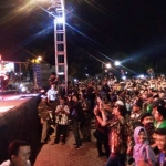 Suasana Konser Wali di Alun-alun yang digelar GP Ansor Tuban. foto: SUWANDI/  BANGSAONLINE