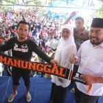 Deklarasi dukungan Forum Petani Pasuruan kepada pasangan Khofifah-Emil. foto: ist