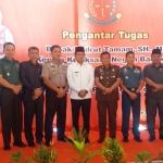 Kepala Kejaksaan Tinggi bersama Bupati Bangkalan, serta Forpimda saat menghadiri pengantar tugas Badrut Tamam.