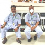 Pasangan Qosim-Alif (QA) ketika mengikuti tes kesehatan di RSUD dr. Soetomo, Surabaya. foto: ist.