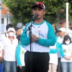 Wakil Wali Kota Pasuruan, Adi Wibowo, saat membuka World Walking Day 2022.