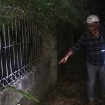 Lokasi kejadian saat korban tersengat aliran listrik.