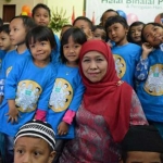 Meneos ketika menghadiri acara Hari Anak Nasional.