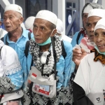 Jemaah haji gelombang I yang telah diterbangkan pulang ke tanah air. Foto: MCH 2026
