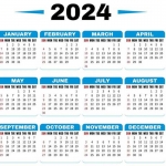 Kalender 2024.