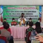 Sosialisasi perbaikan jalan menggunakan DBHCHT yang dipimpin Wakil Bupati Pasuruan KH. Mujib Imron. 