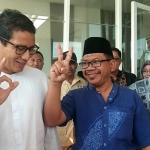 Keluarga Besar Mahfud MD di Pamekasan saat mengunjungi Sandiaga Uno di hotel Front One.