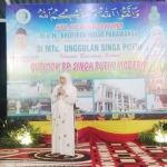 KIP saat melakukan safari polititknya di Pesantren Singa putih Prigrn Pasuruan, Sabtu (13/1).