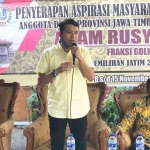 Adam Rusydi, S.Pd., anggota Fraksi Partai Golkar DPRD Jatim asal Dapil Jatim 2 melaksanakan kegiatan reses di enam lokasi di wilayah Sidoarjo. foto: ist.