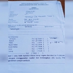 Kartu Kewaspadan Covid-19 Dinkes Bojonegoro milik Ngatimah yang viral dan sempat membuat panik masyarakat