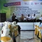 Sosialisasi Waspada Investasi Ilegal dan Pasar Keuangan Rakyat Tahun 2017 di Unhasy (Universitas Hasyim Asy’ari), Tebuireng, Jombang, Rabu (4/10/2017) foto: ROMZA/BANGSAONLINE