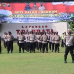 Apel Gelar Pasukan Operasi Lilin Semeru 2021 di Mapolres Madiun.