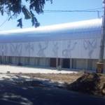 Salah satu proyek Stadion Diponegoro Banyuwangi 2014. (Nanang Supriyadi/BANGSAONLINE)