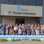 Bupati Malang, H.M. Sanusi, saat menghadiri peresmian sekaligus pembukaan pabrik Unit Soft Bag 2 milik PT Otsuka Indonesia yang terletak di Lawang.